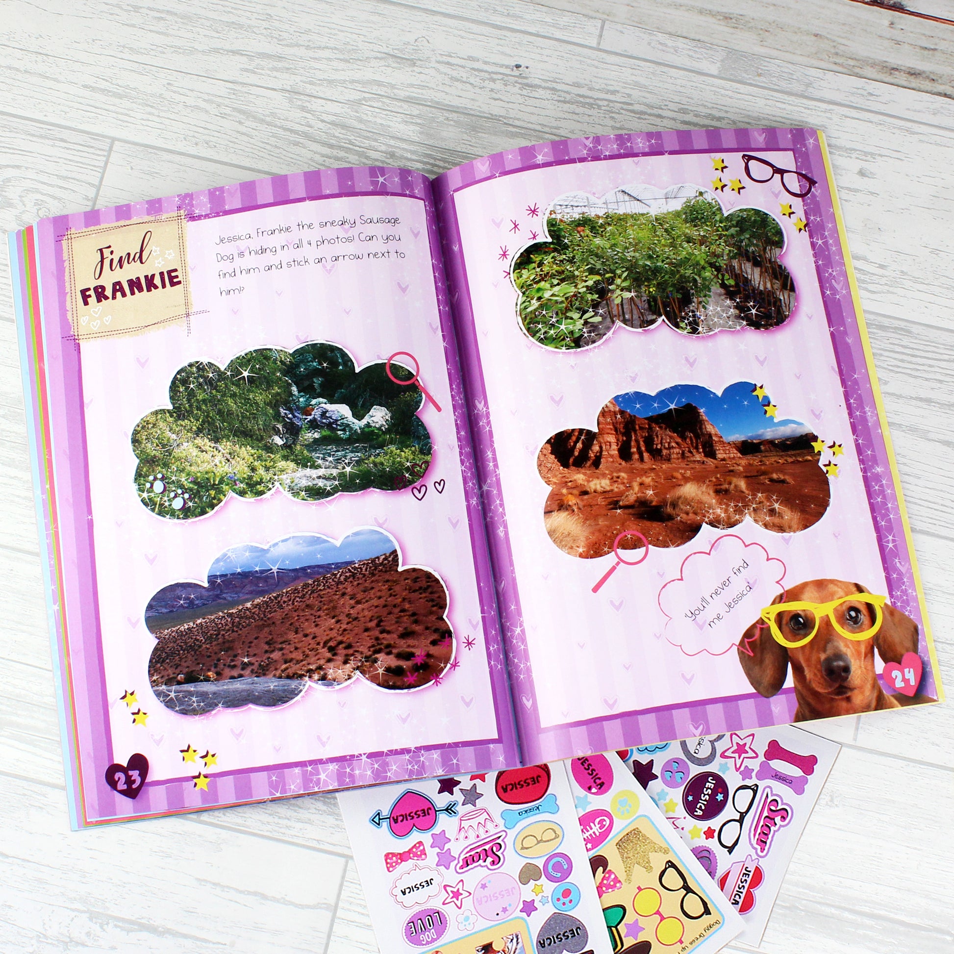 Personalised Rachael Hale Adorable Animals Activity Book With Stickers - MK&JD Gifts