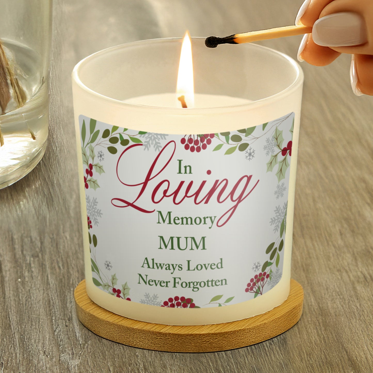 Personalised In Loving Memory Scented Jar Candle - MK&JD Gifts