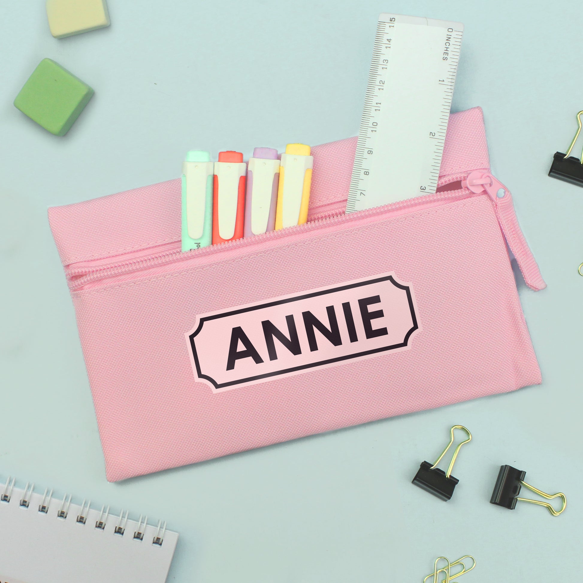 Personalised Pink Pencil Case - MK&JD Gifts