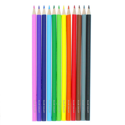 Personalised Pack of 12 Colouring Pencils - MK&JD Gifts