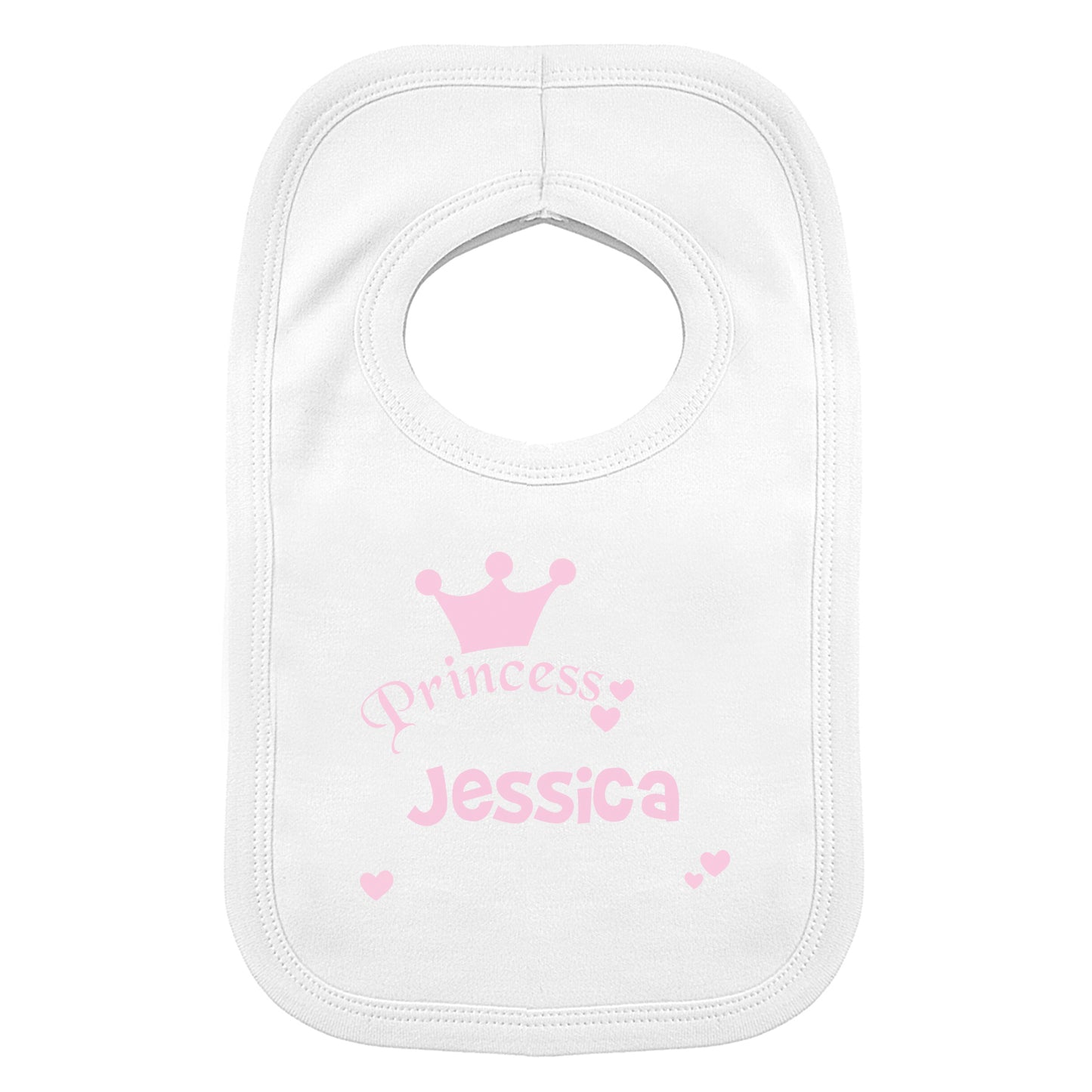 Personalised Princess Bib - MK&JD Gifts