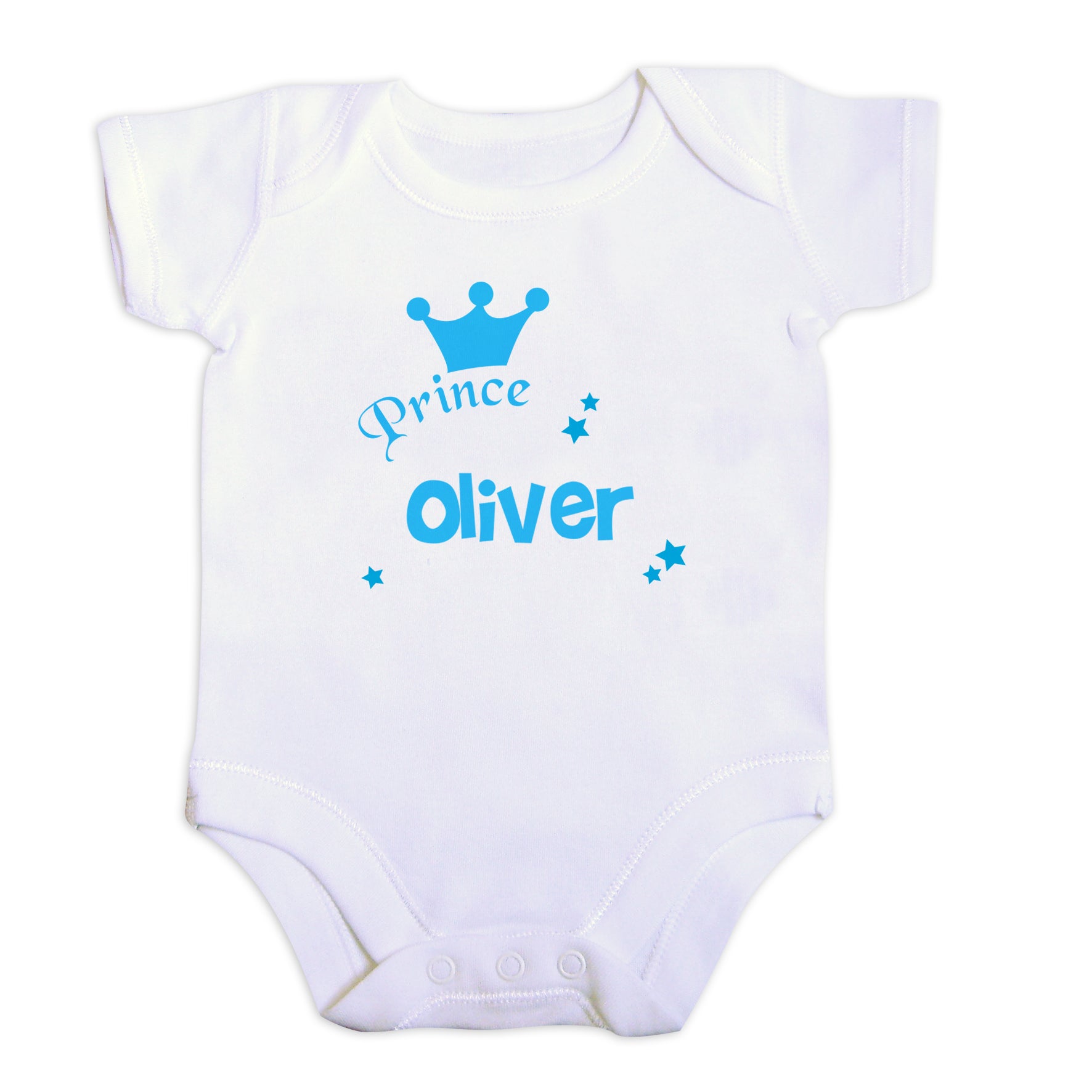 Personalised Prince Baby Vest - MK&JD Gifts