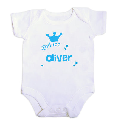 Personalised Prince Baby Vest - MK&JD Gifts
