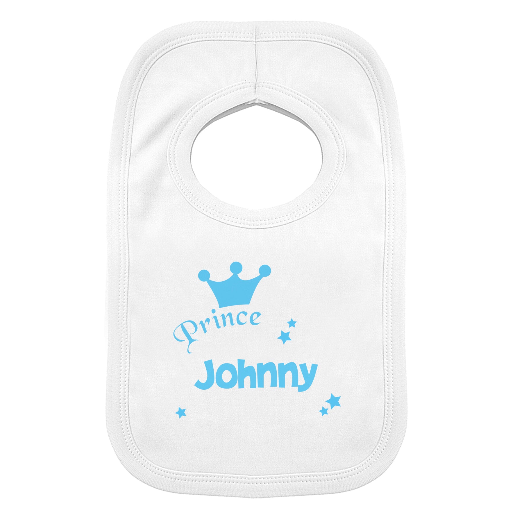 Personalised Prince Bib - MK&JD Gifts