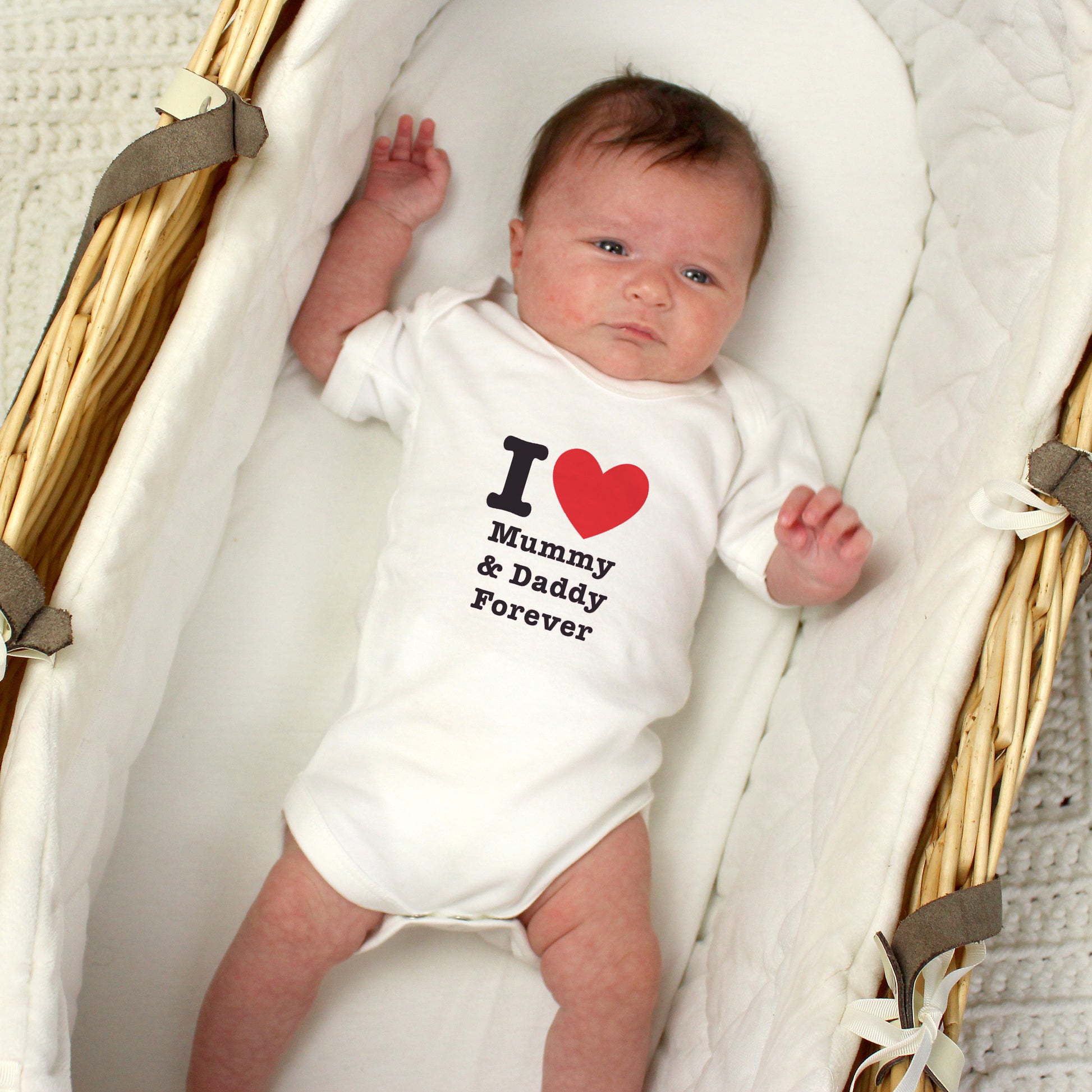 Personalised I HEART 0-3 Months Baby Vest - MK&JD Gifts