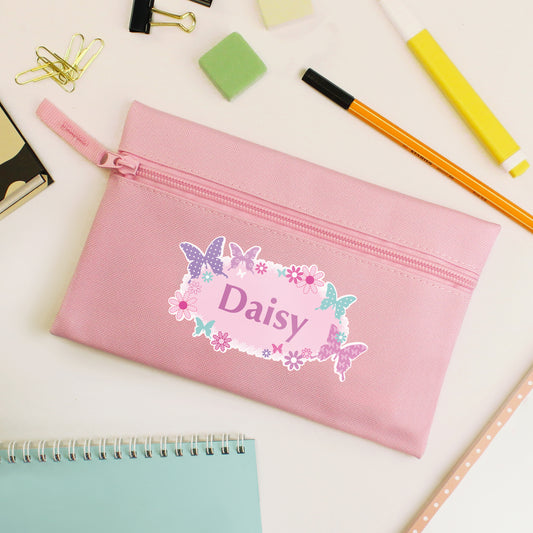 Personalised Butterfly Pencil Case - MK&JD Gifts
