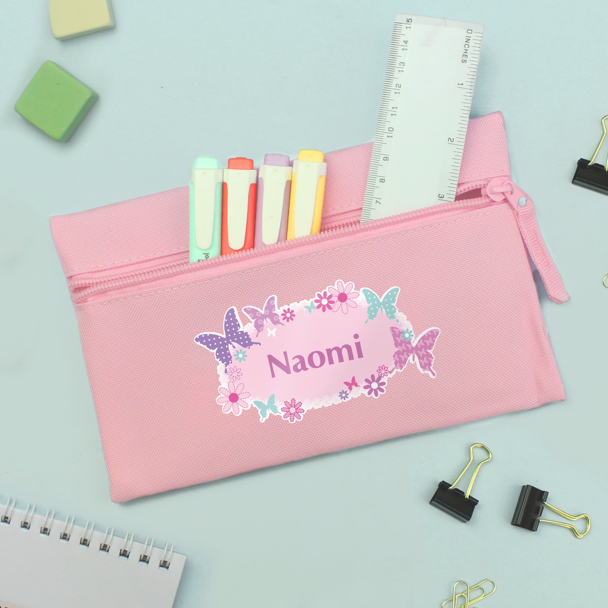 Personalised Butterfly Pencil Case - MK&JD Gifts