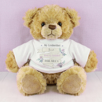 Personalised Garden Bloom Message Teddy Bear - MK&JD Gifts