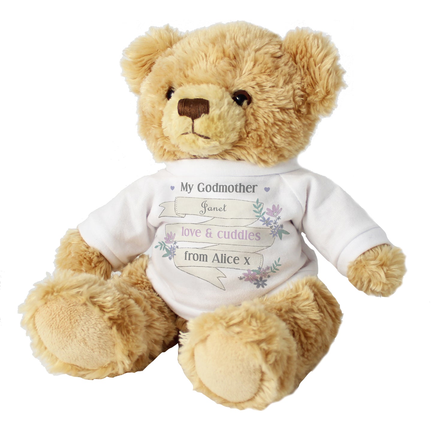 Personalised Garden Bloom Message Teddy Bear - MK&JD Gifts