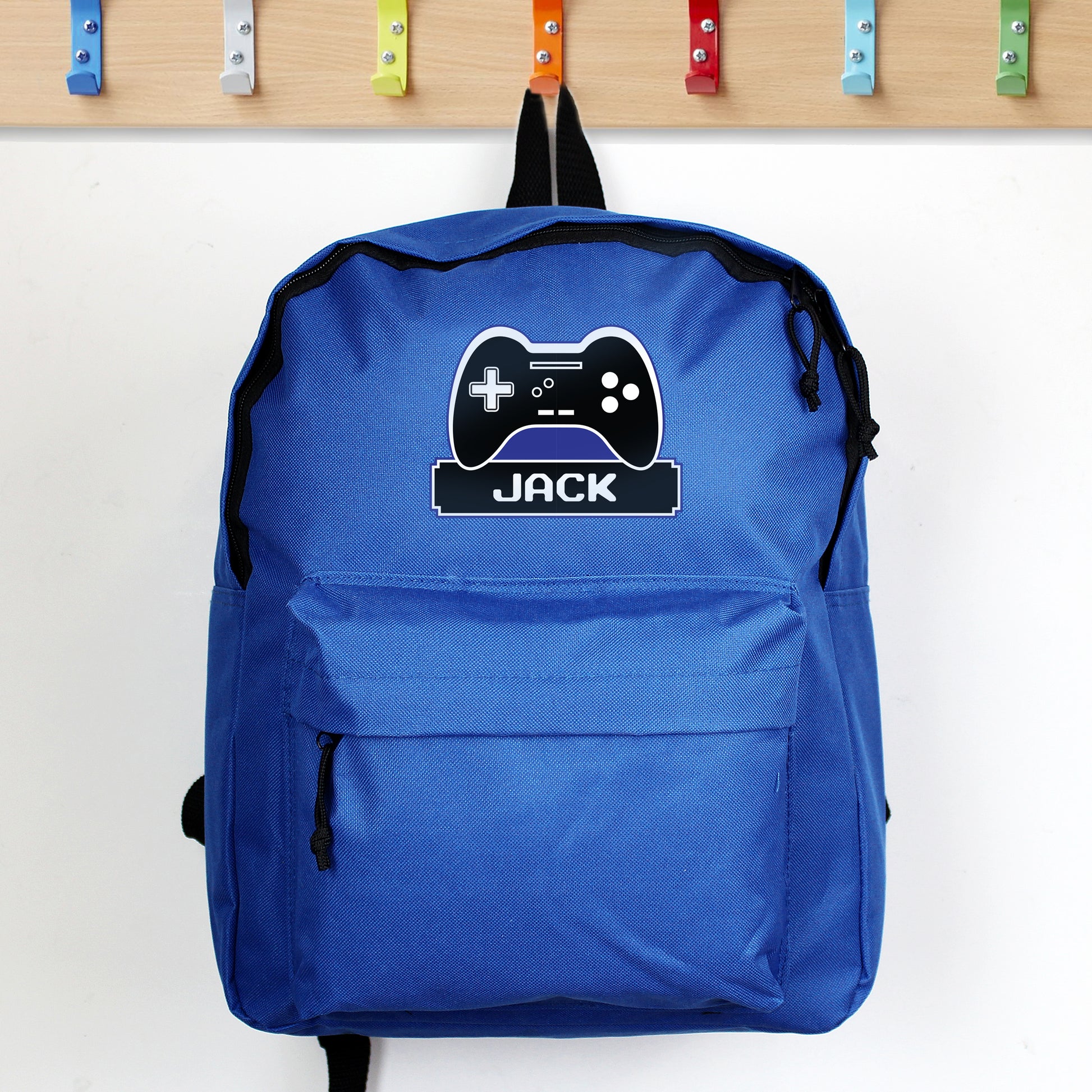 Personalised Gaming Blue Backpack - MK&JD Gifts