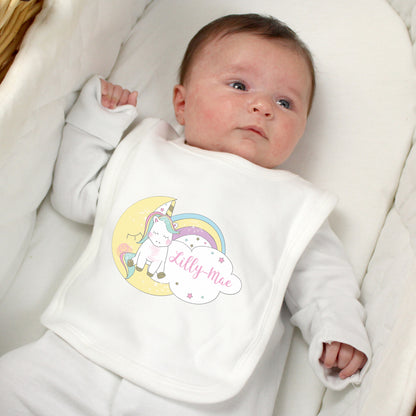 Personalised Baby Unicorn Bib - MK&JD Gifts