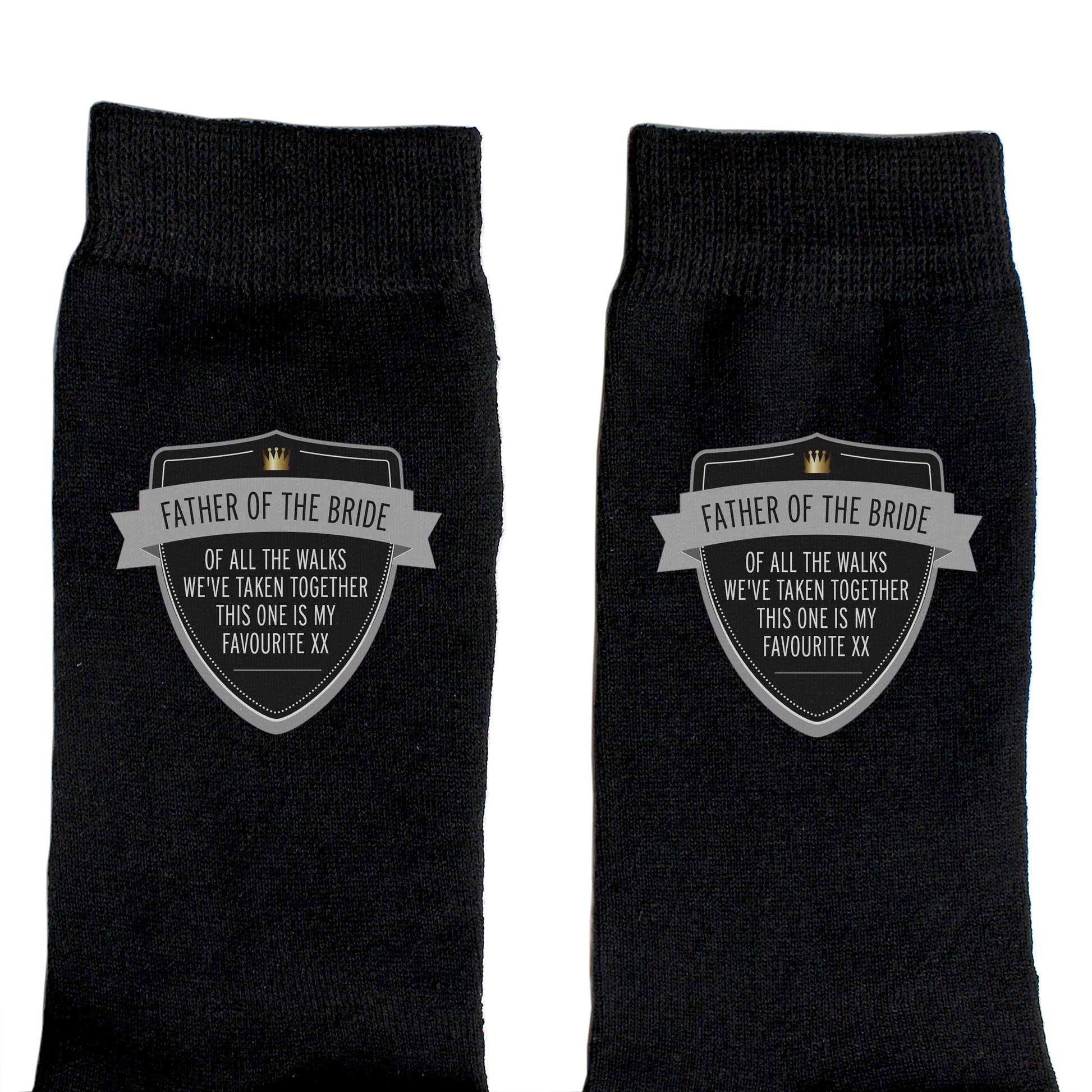 Personalised Classic Shield Men's Socks - MK&JD Gifts