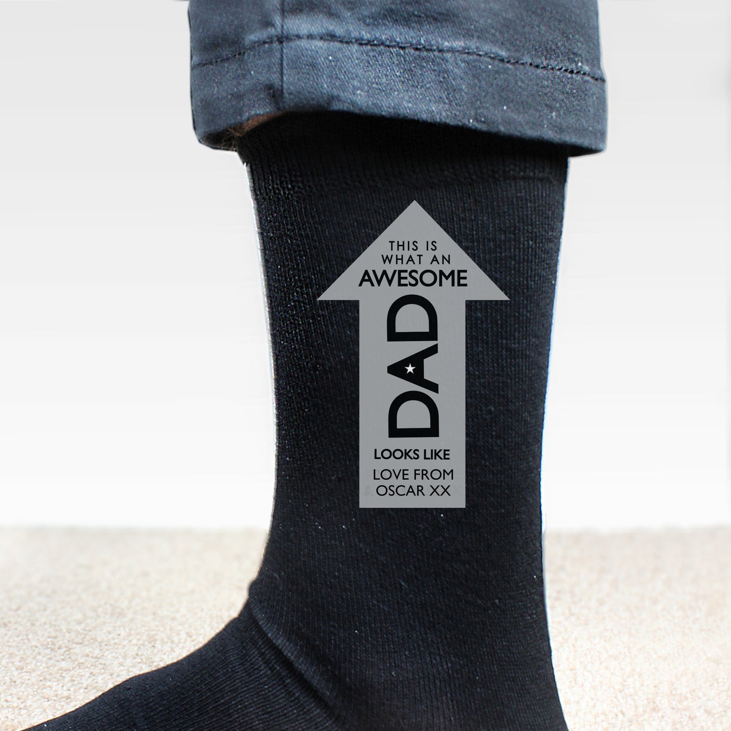 Personalised Awesome Dad Men's Socks - MK&JD Gifts