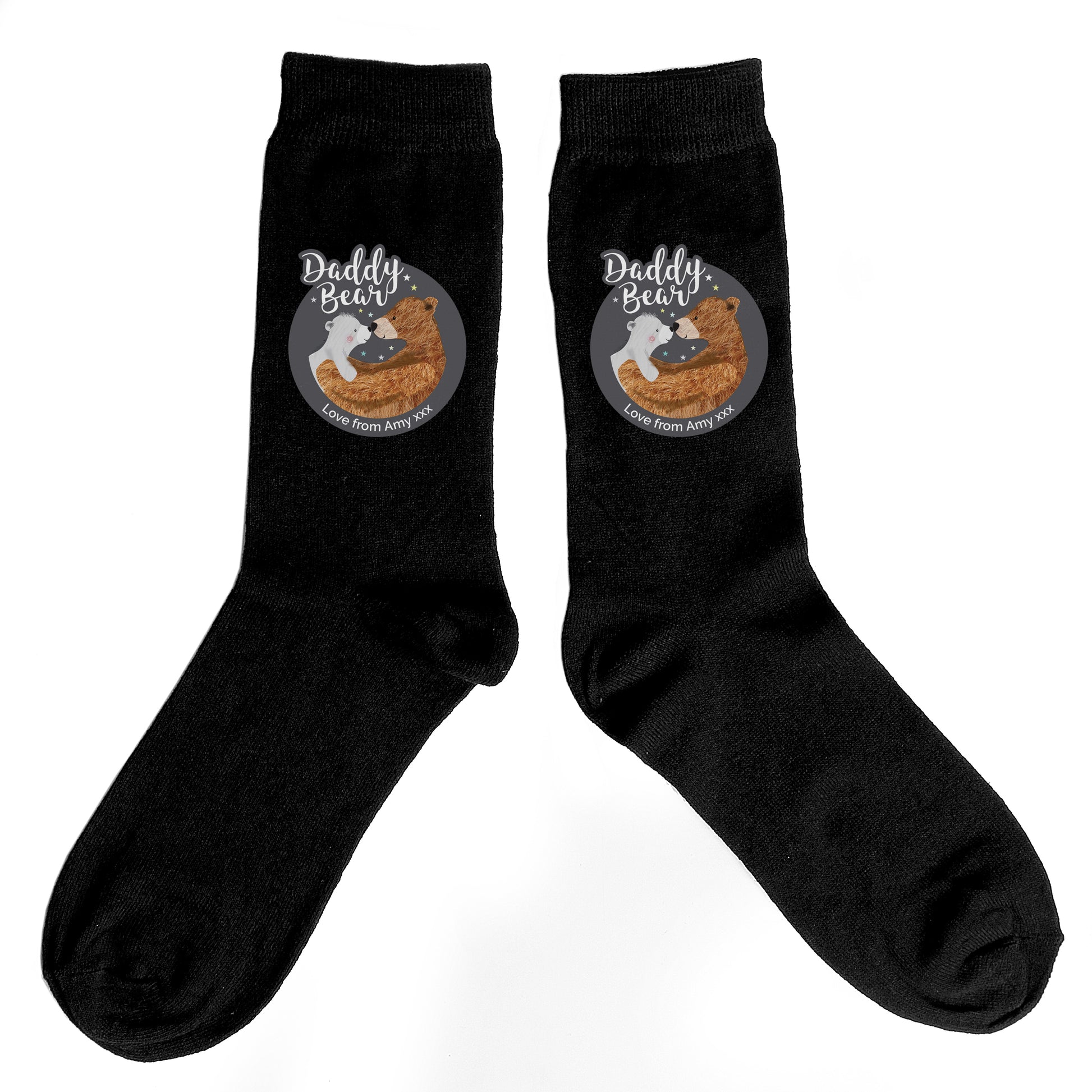 Personalised Daddy Bear Men's Socks - MK&JD Gifts