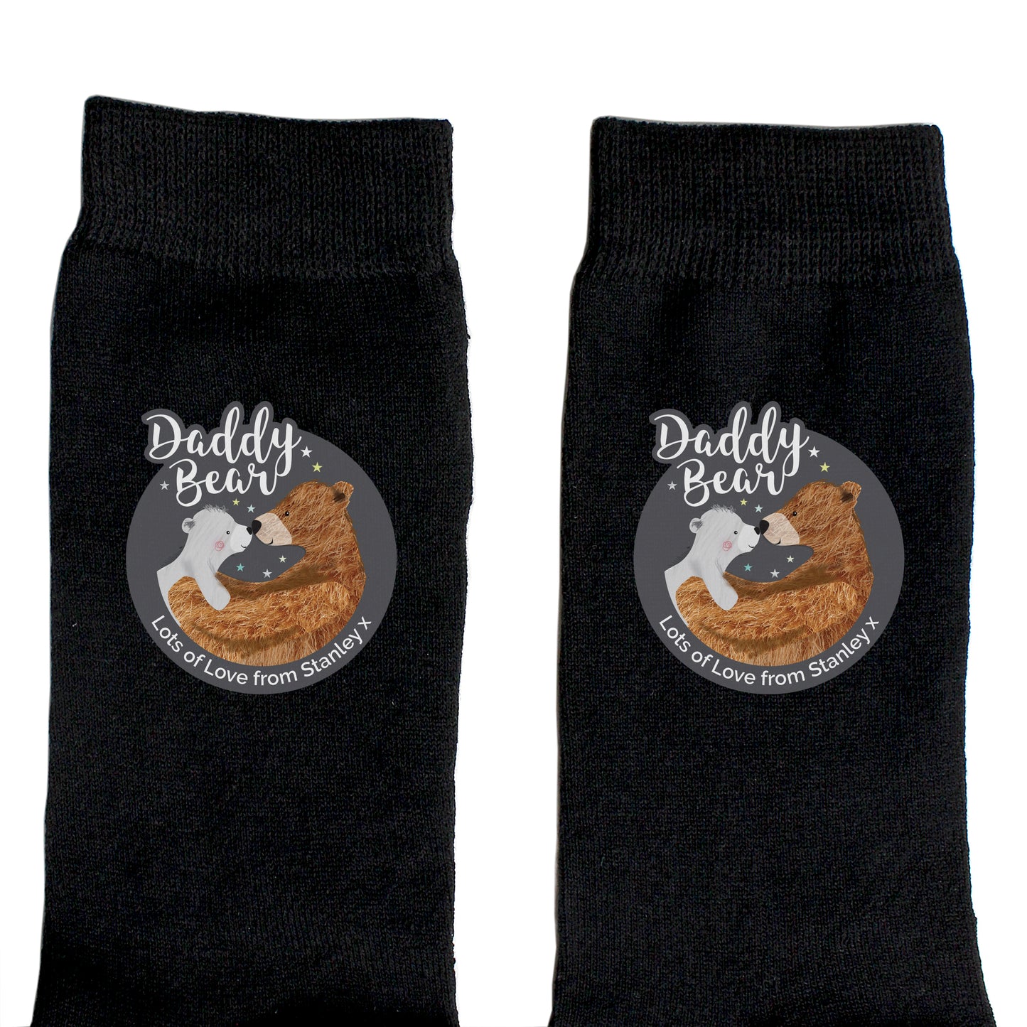 Personalised Daddy Bear Men's Socks - MK&JD Gifts
