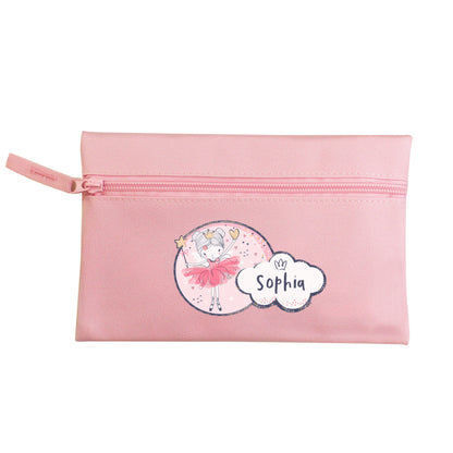 Personalised Fairy Princess Pink Pencil Case - MK&JD Gifts