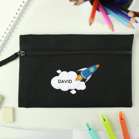 Personalised Space Rocket Pencil Case - MK&JD Gifts