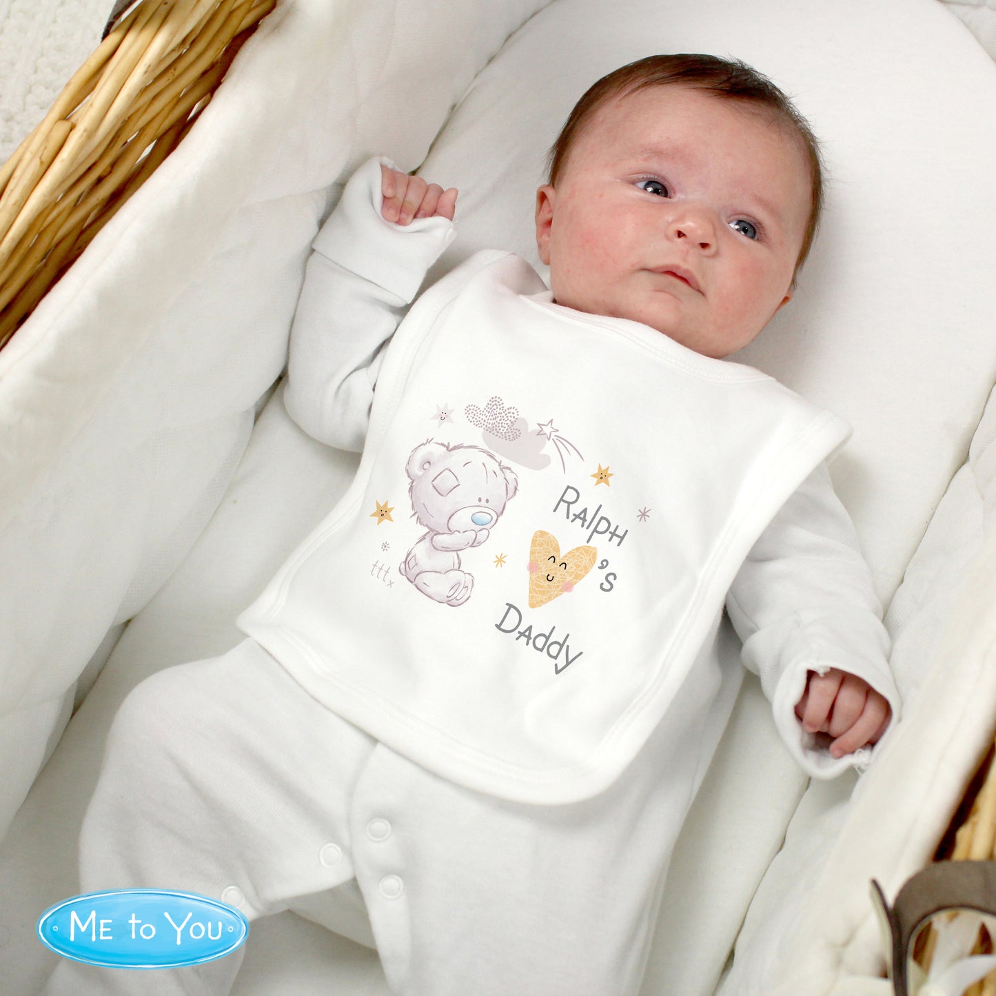 Personalised Tiny Tatty Teddy I Heart Baby Bib - MK&JD Gifts