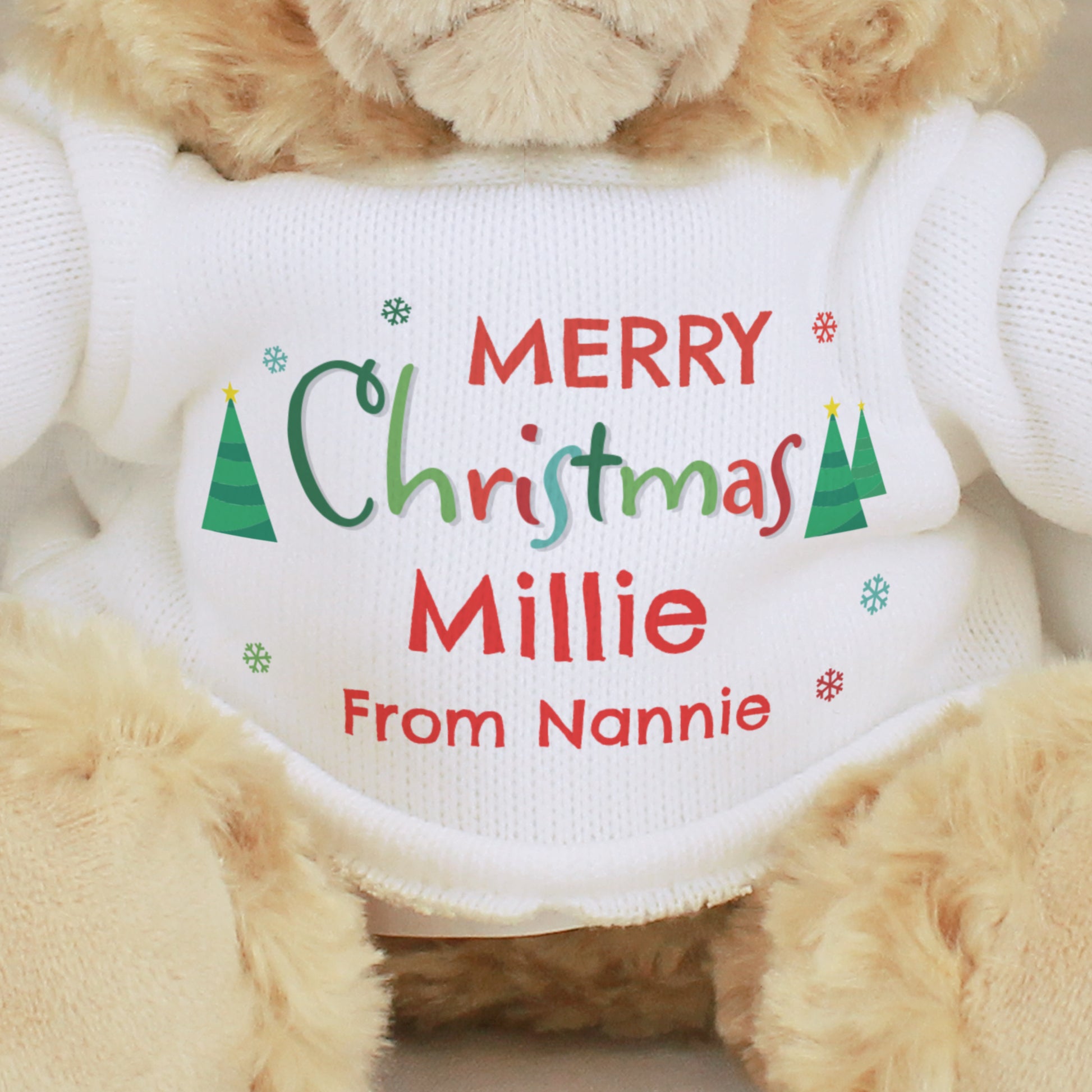 Personalised Merry Christmas Teddy Bear - MK&JD Gifts