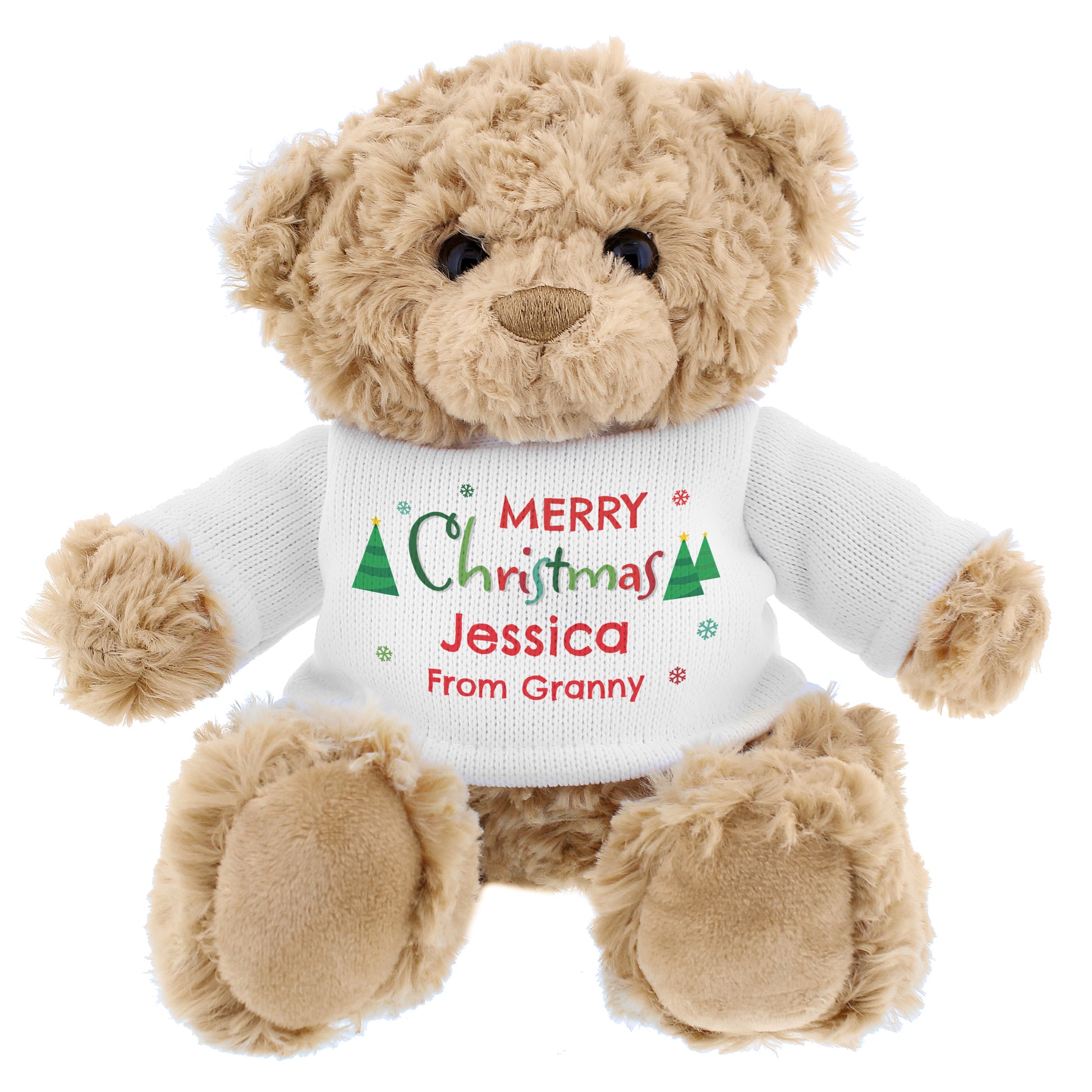 Personalised Merry Christmas Teddy Bear - MK&JD Gifts