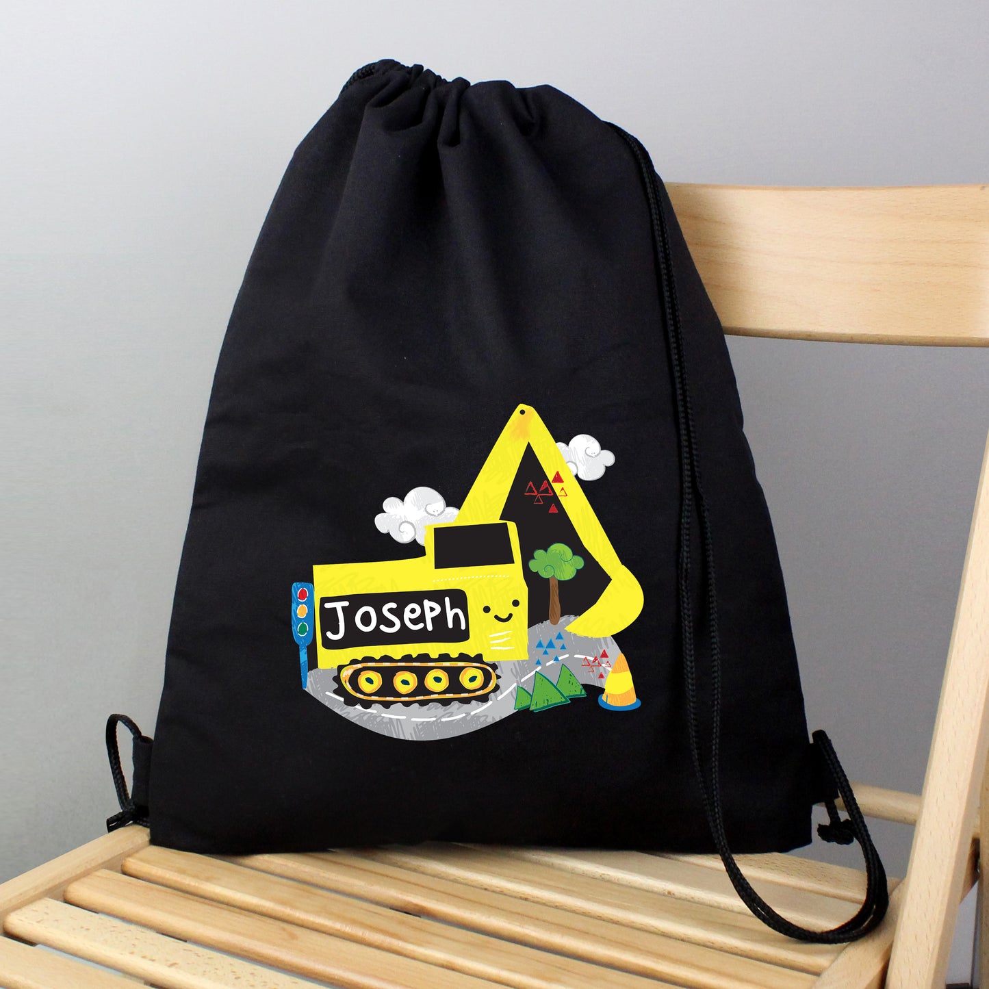 Personalised Digger Black Kit Bag - MK&JD Gifts
