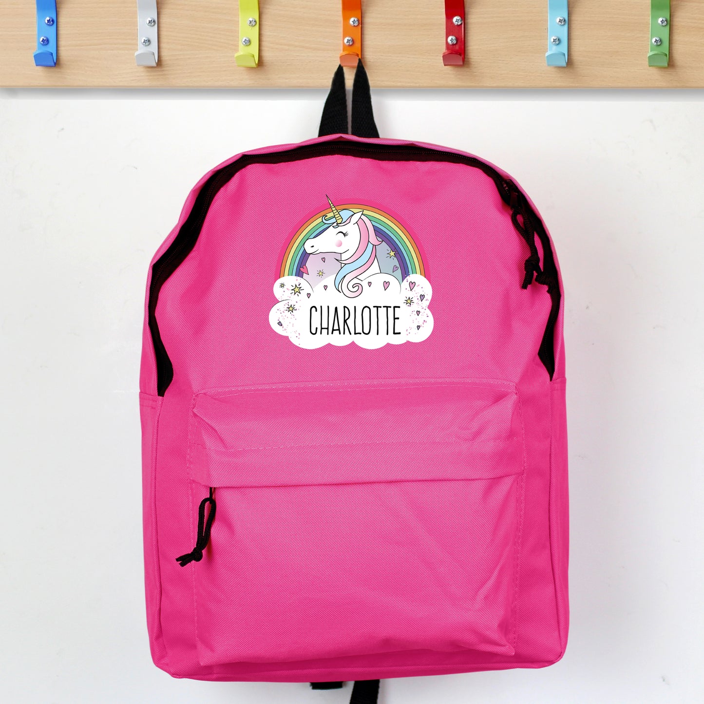 Personalised Unicorn Pink Backpack - MK&JD Gifts