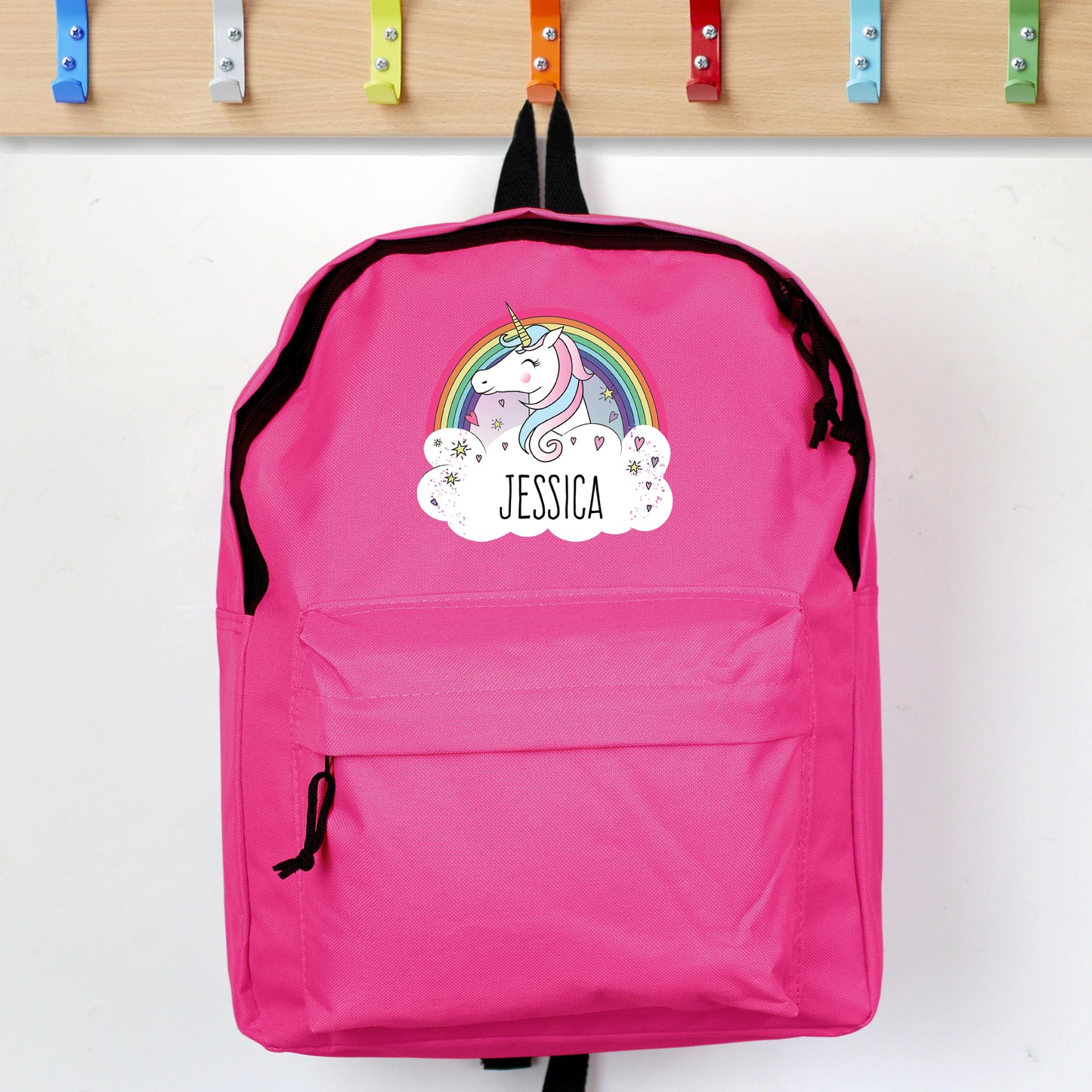 Personalised Unicorn Pink Backpack - MK&JD Gifts