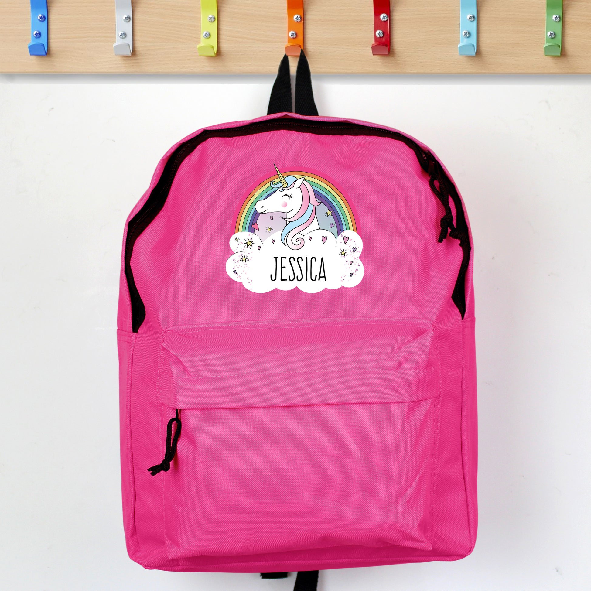 Personalised Unicorn Pink Backpack - MK&JD Gifts