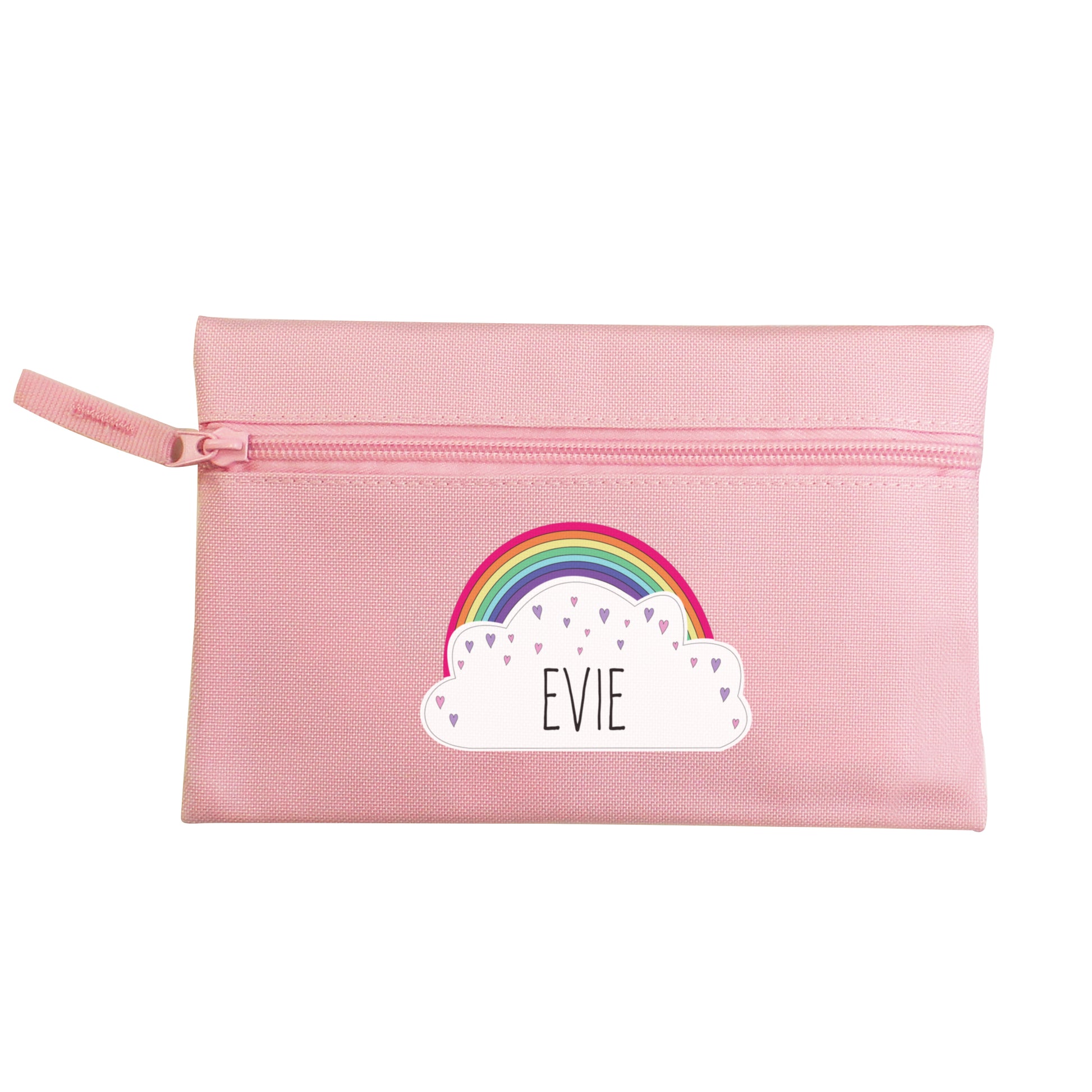 Personalised Rainbow Pink Pencil Case - MK&JD Gifts