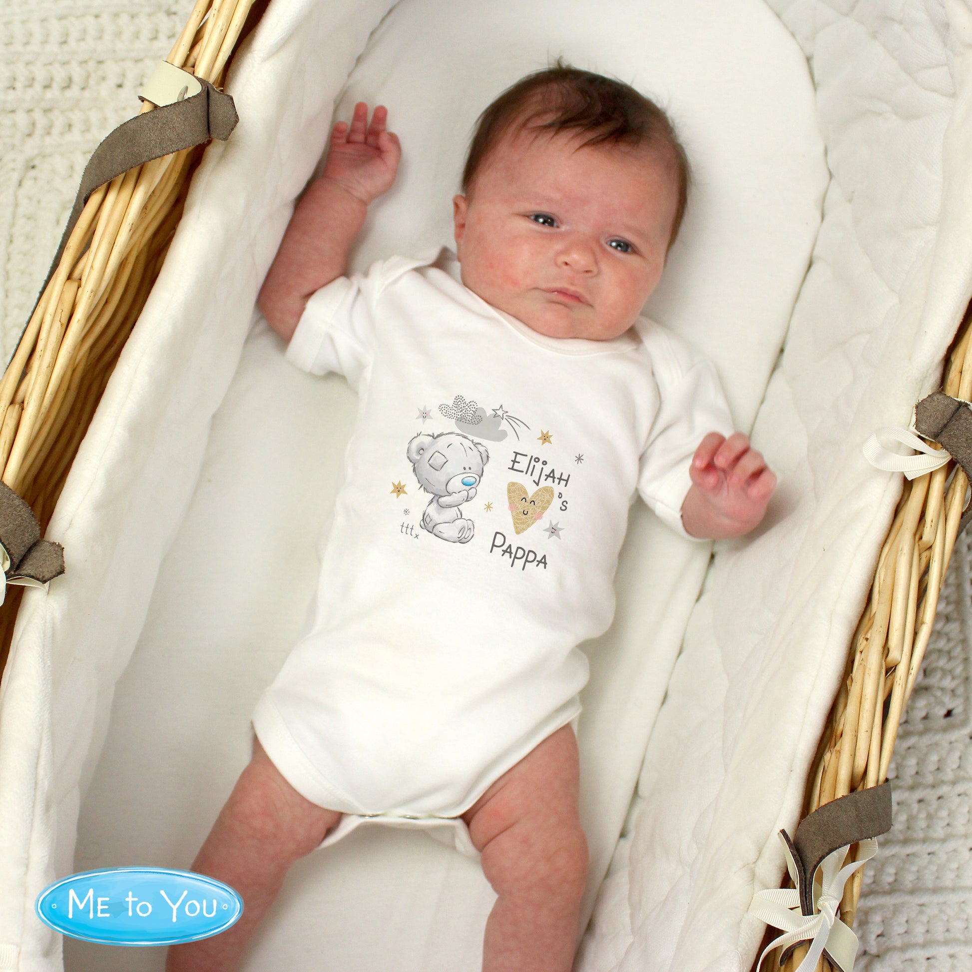 Personalised Tiny Tatty Teddy I Heart 0-3 Months Baby Vest - MK&JD Gifts