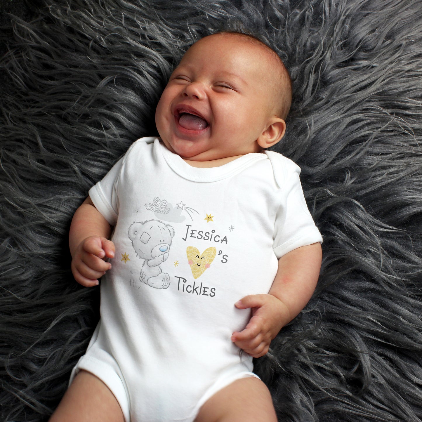 Personalised Tiny Tatty Teddy I Heart 0-3 Months Baby Vest - MK&JD Gifts