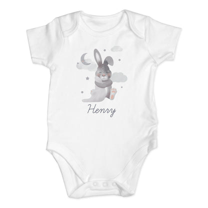 Personalised Baby Bunny 0-3 Months Baby Vest - MK&JD Gifts