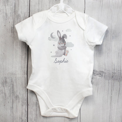 Personalised Baby Bunny 0-3 Months Baby Vest - MK&JD Gifts