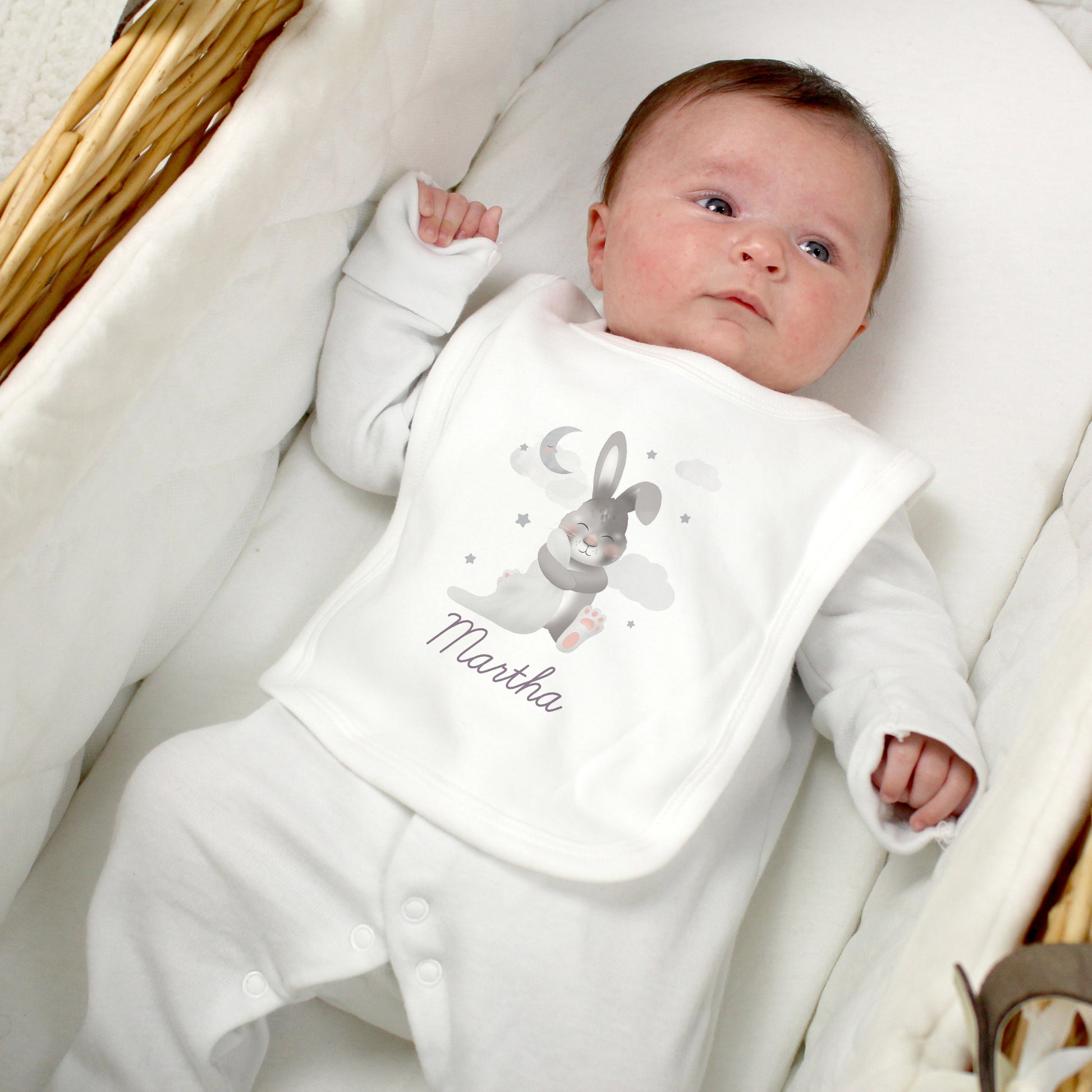 Personalised Baby Bunny Bib - MK&JD Gifts