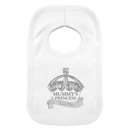 Personalised Royal Crown Bib - MK&JD Gifts