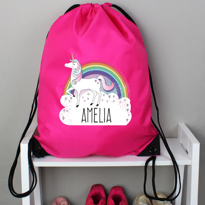 Personalised Unicorn Pink Kit Bag - MK&JD Gifts