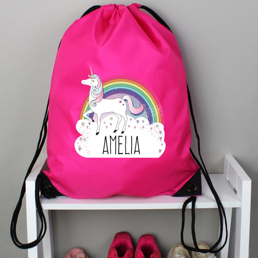 Personalised Unicorn Pink Kit Bag - MK&JD Gifts