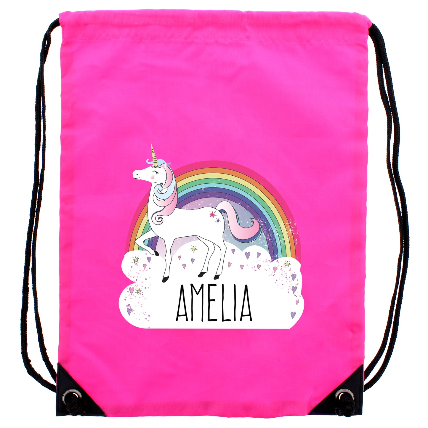 Personalised Unicorn Pink Kit Bag - MK&JD Gifts