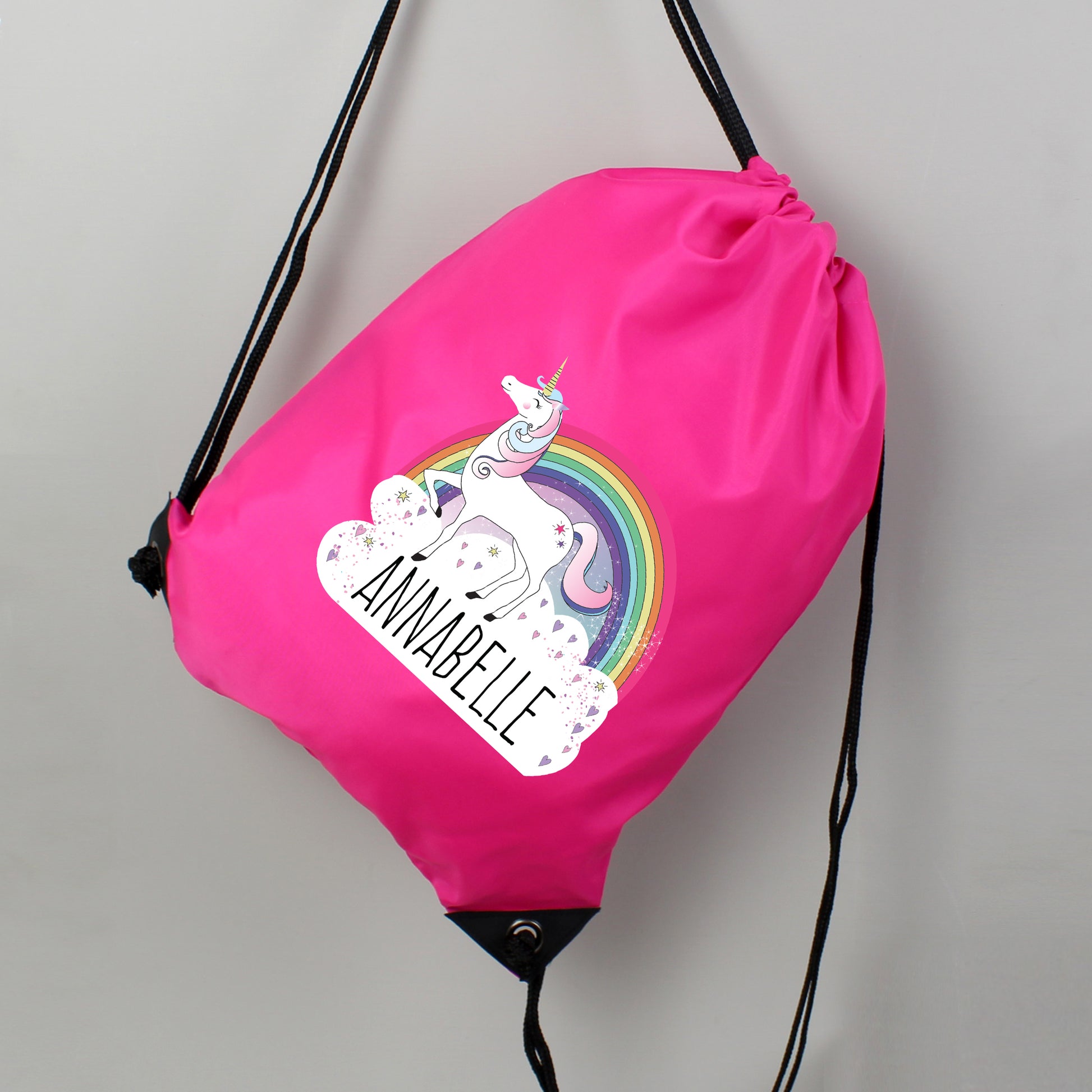 Personalised Unicorn Pink Kit Bag - MK&JD Gifts