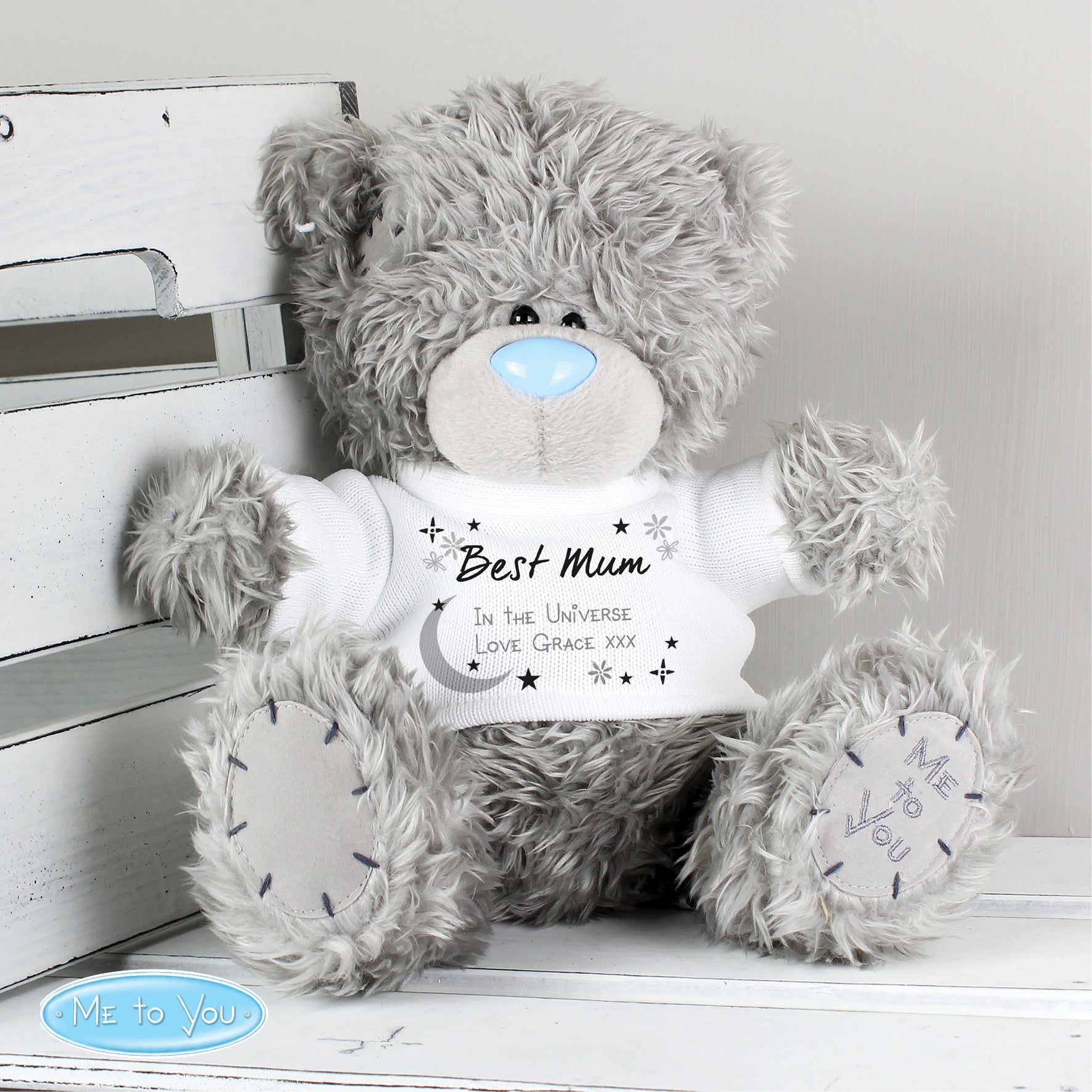 Personalised Moon & Stars Me To You Bear - MK&JD Gifts