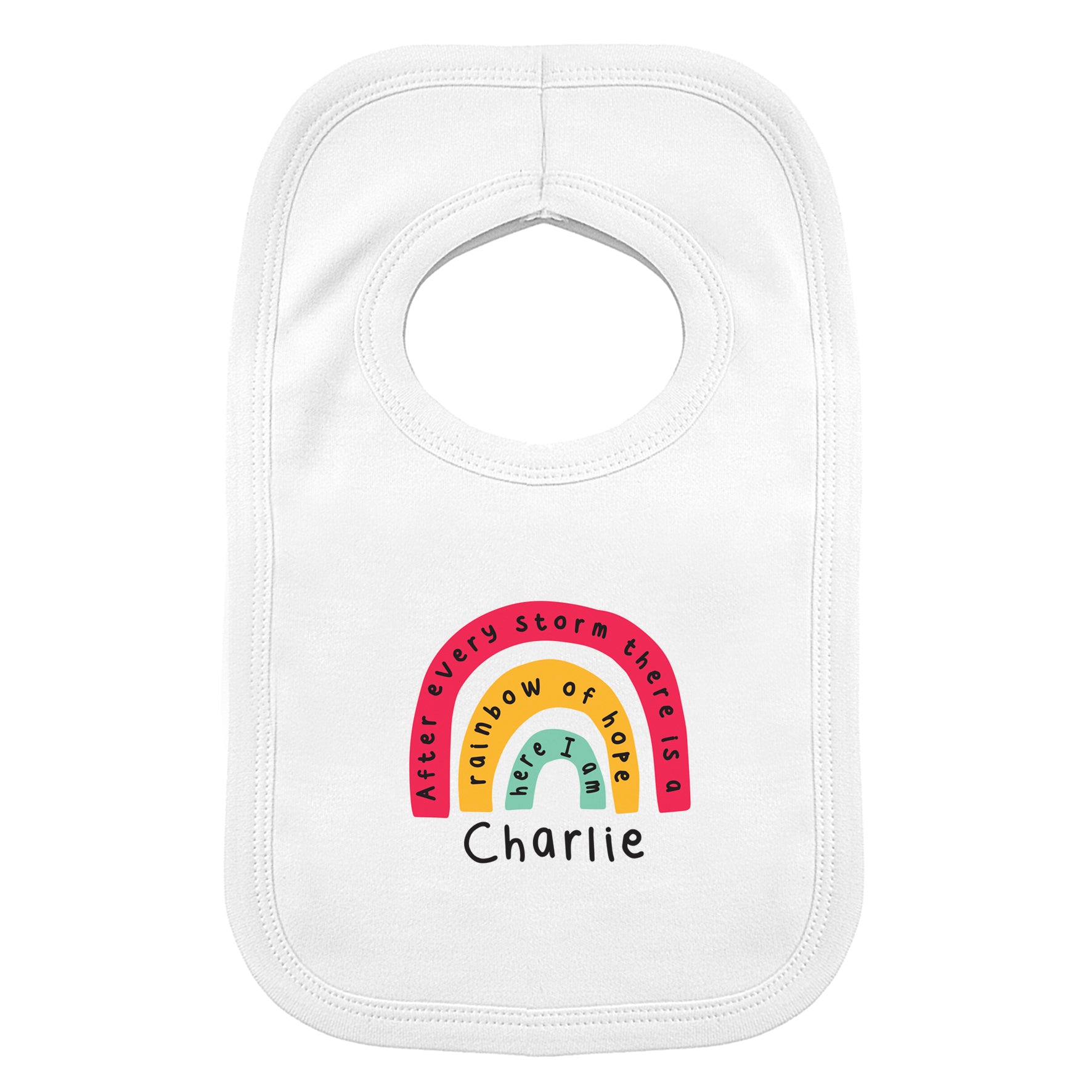 Personalised Rainbow Bib - MK&JD Gifts