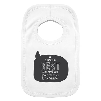 Personalised Speech Bubble Bib - MK&JD Gifts