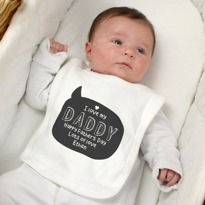 Personalised Speech Bubble Bib - MK&JD Gifts