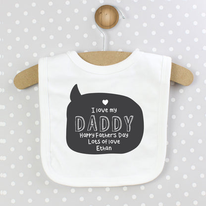Personalised Speech Bubble Bib - MK&JD Gifts