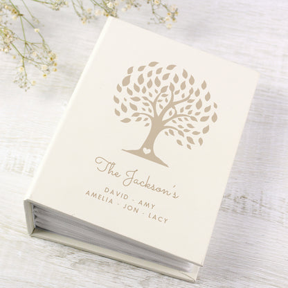Personalised Family Tree 6x4 Photo Album with Sleeves - MK&JD Gifts