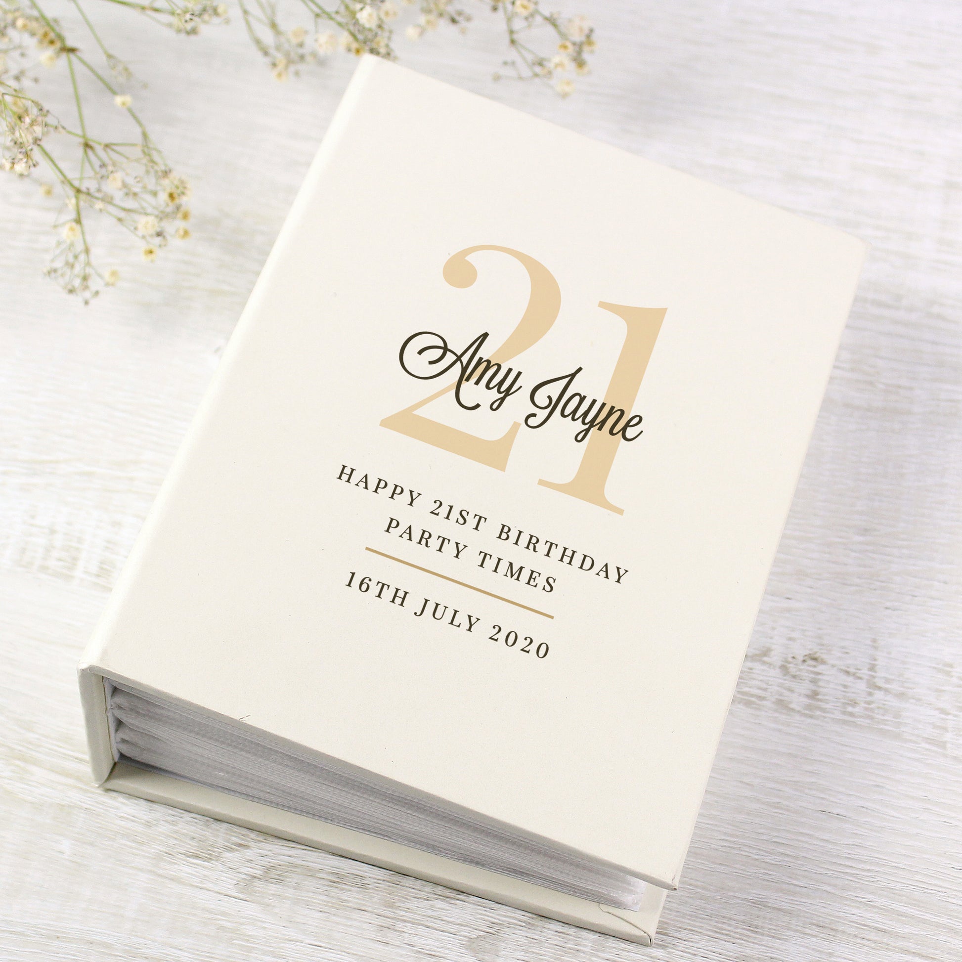 Personalised Big Birthday 6x4 Photo Album with Sleeves - MK&JD Gifts