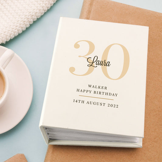 Personalised Big Birthday 6x4 Photo Album with Sleeves - MK&JD Gifts