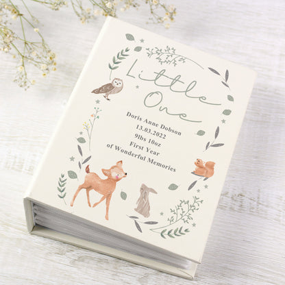 Personalised Woodland Animals 6x4 Photo Album with Sleeves - MK&JD Gifts