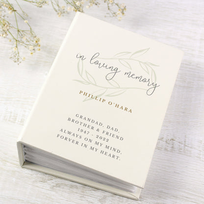 Personalised In Loving Memory 6x4 Photo Album with Sleeves - MK&JD Gifts