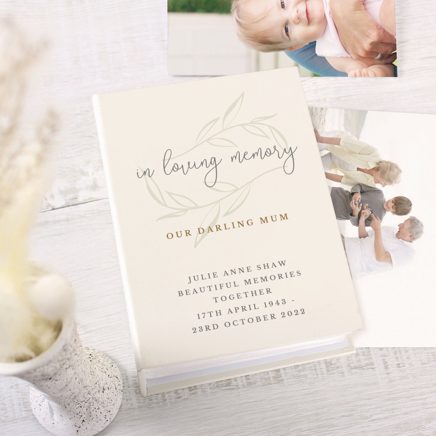 Personalised In Loving Memory 6x4 Photo Album with Sleeves - MK&JD Gifts